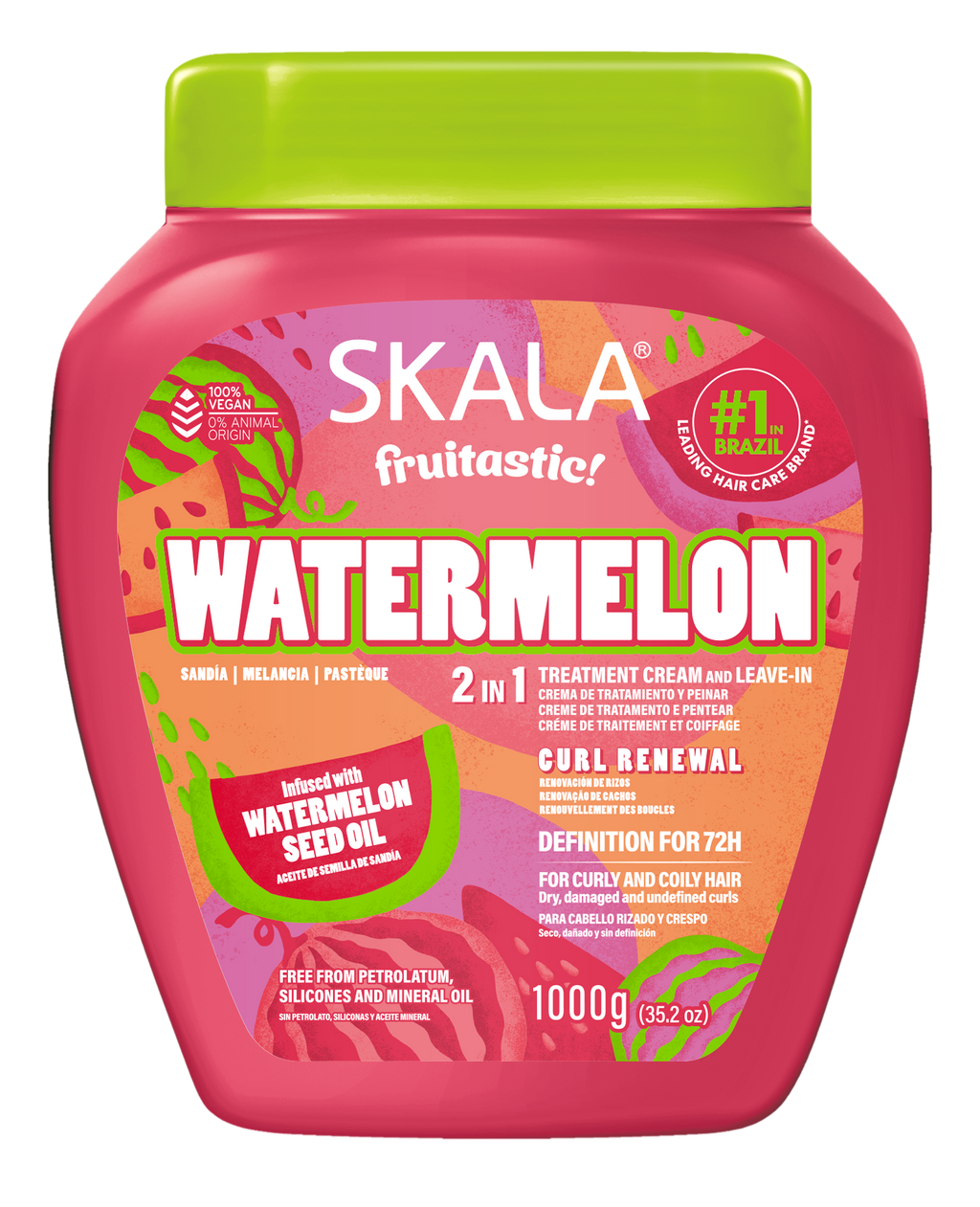 Skala Creme Condicionador Melancia Frutastica 1000ml 2em1