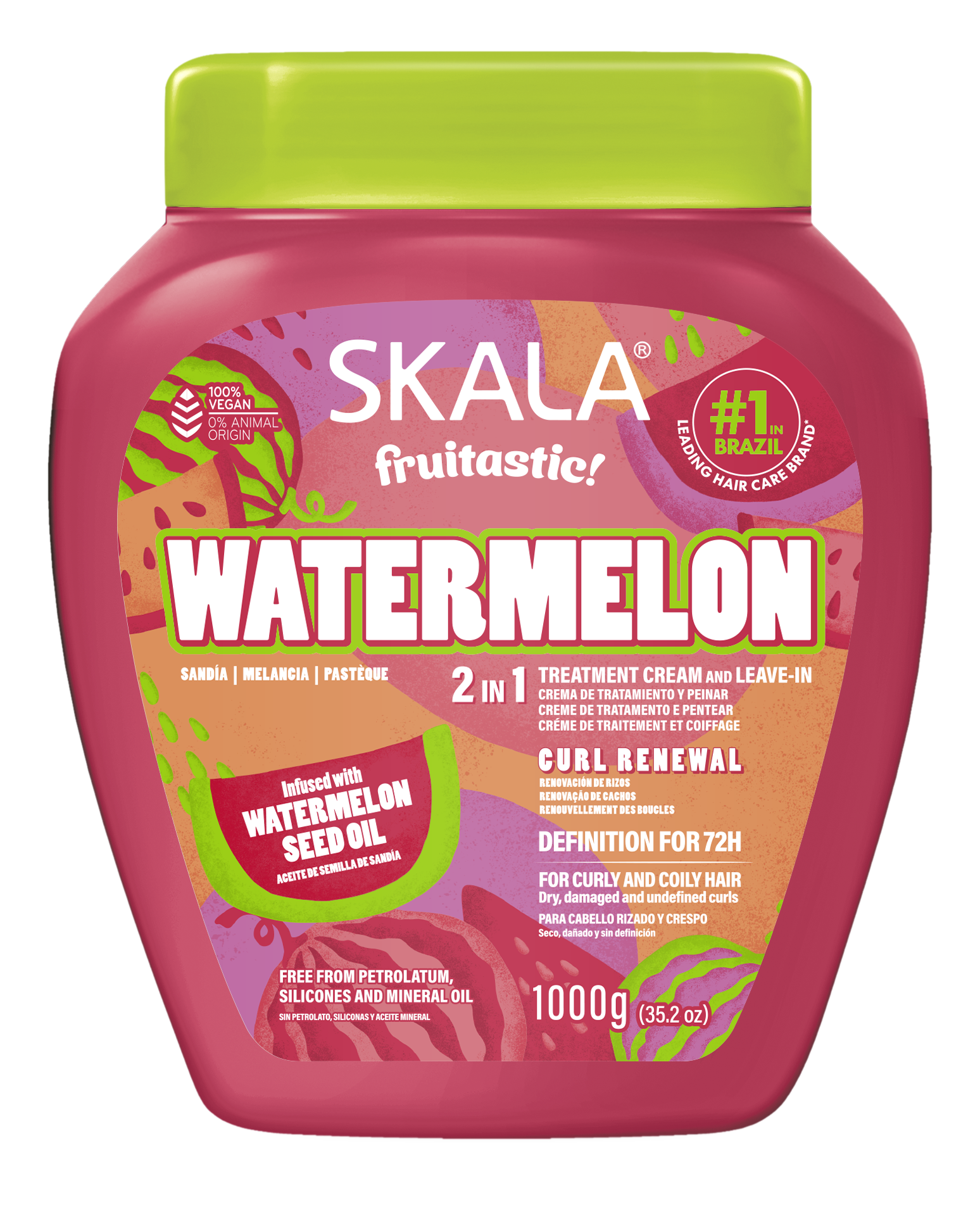 Skala Creme Condicionador Melancia Frutastica 1000ml 2em1