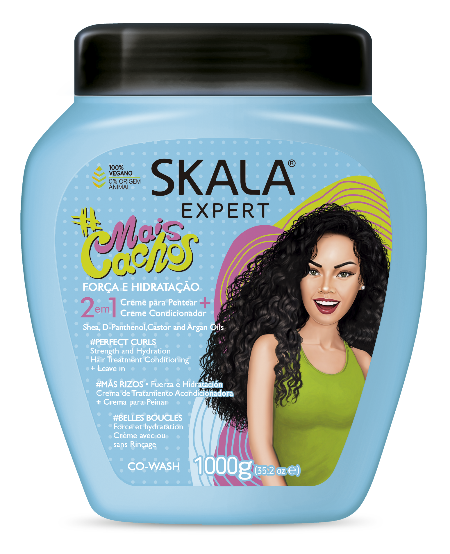 Skala Creme Condicionador Mais Cachos Skala 1000ml