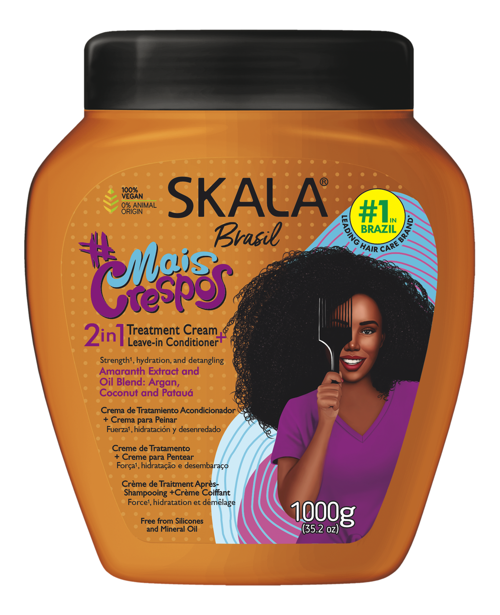 Skala Creme Condicionador Mais Crespos 1000ml