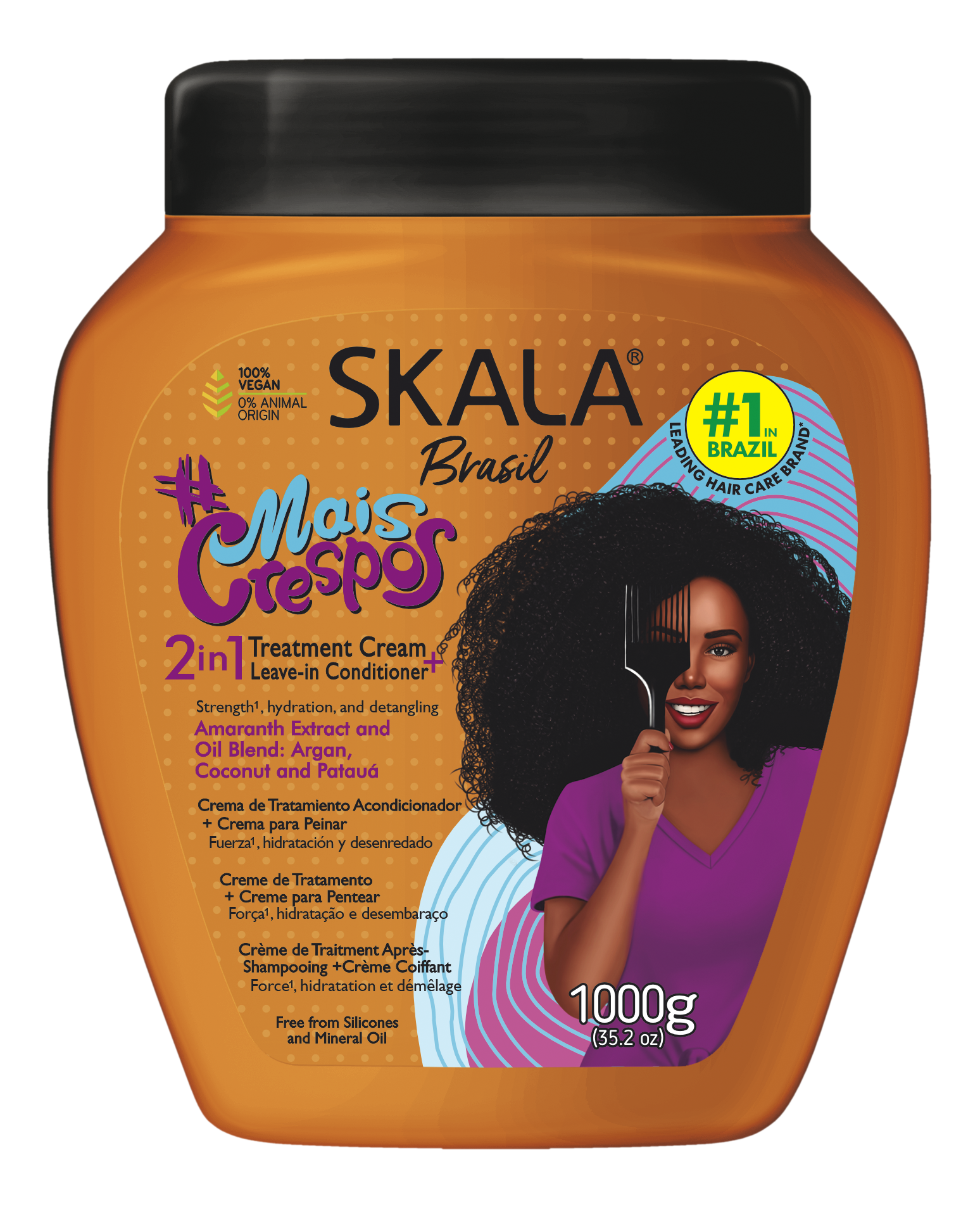 Skala Creme Condicionador Mais Crespos 1000ml