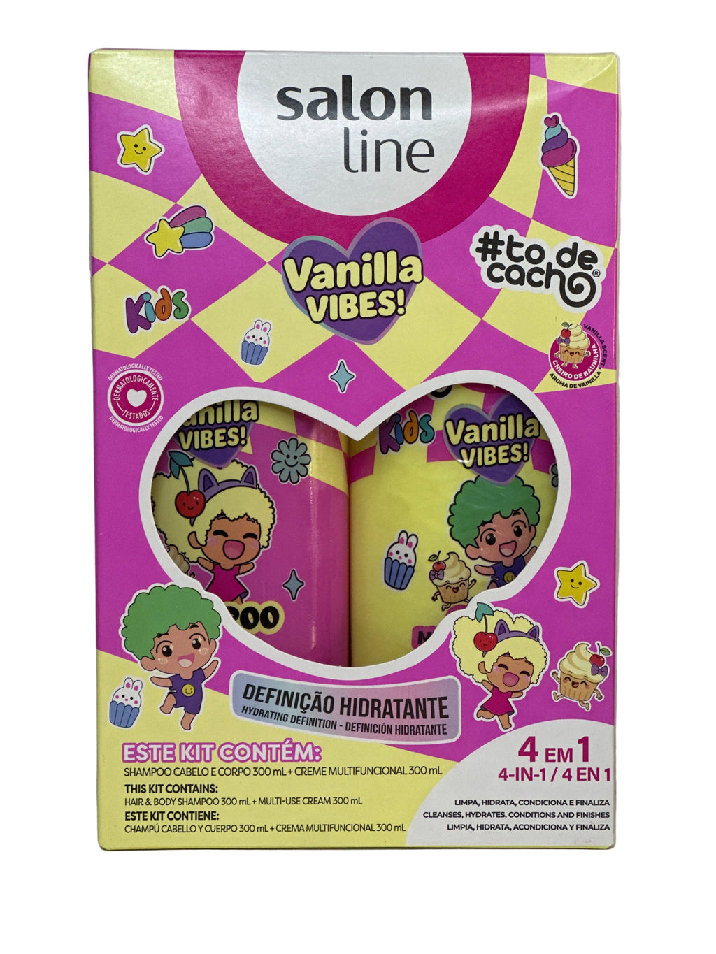Salon Line Kit SH+CR Multifuncional Vanilla Vibes Kids 300ml
