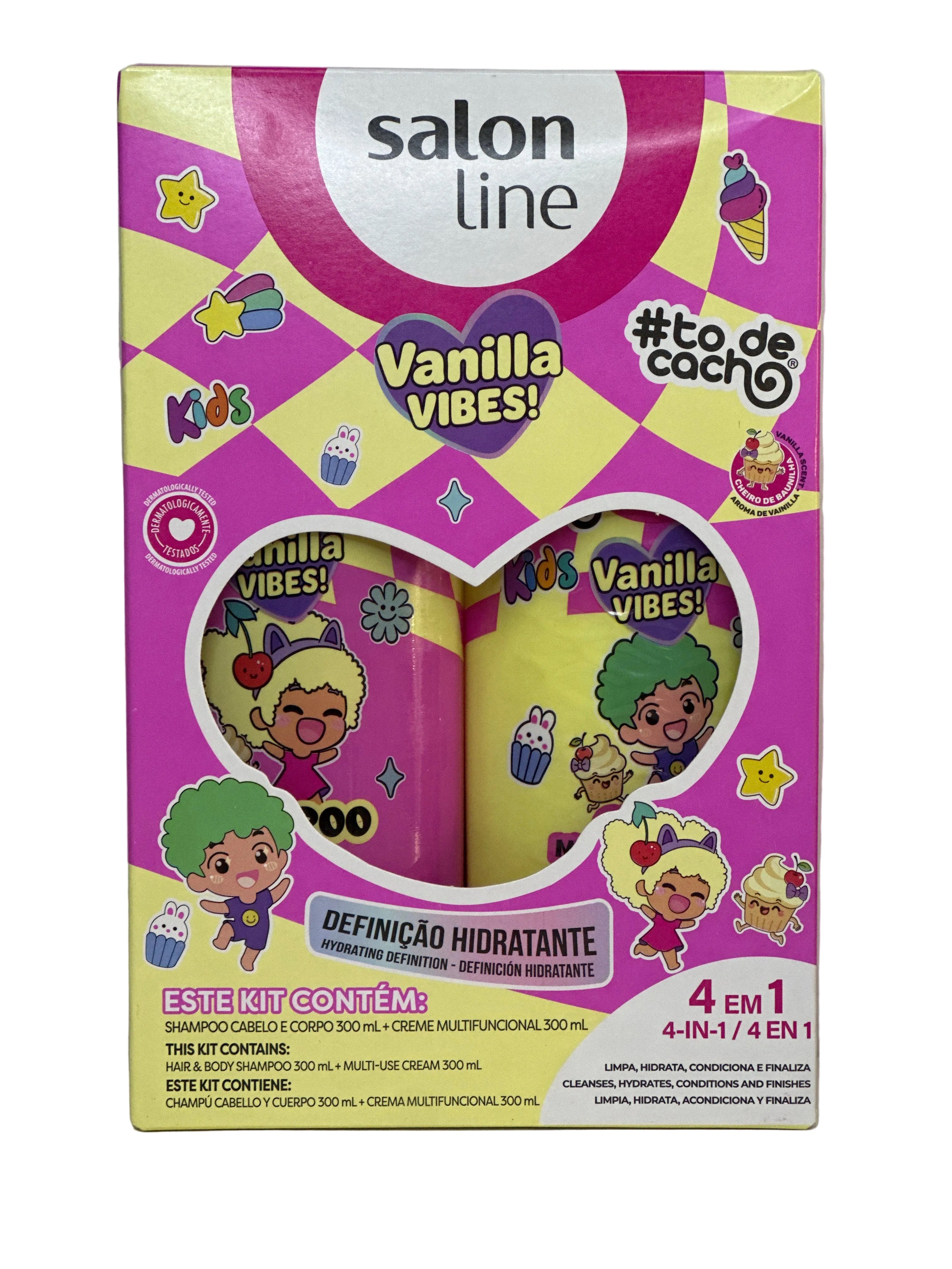 Salon Line Kit SH+CR Multifuncional Vanilla Vibes Kids 300ml