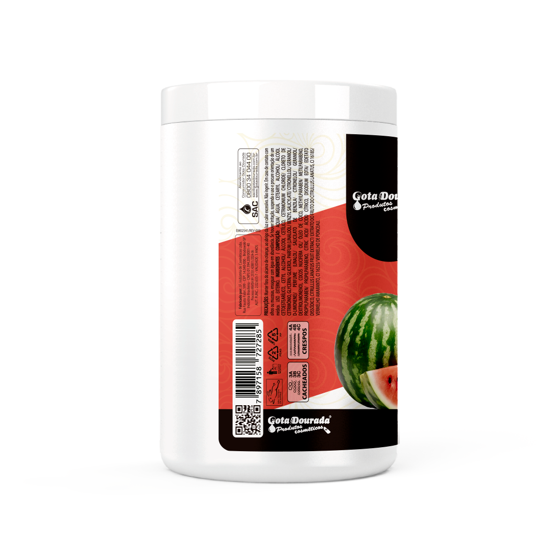 Gota Dourada Creme para Pentear Meu Cacho Perfeito Melancia 1kg