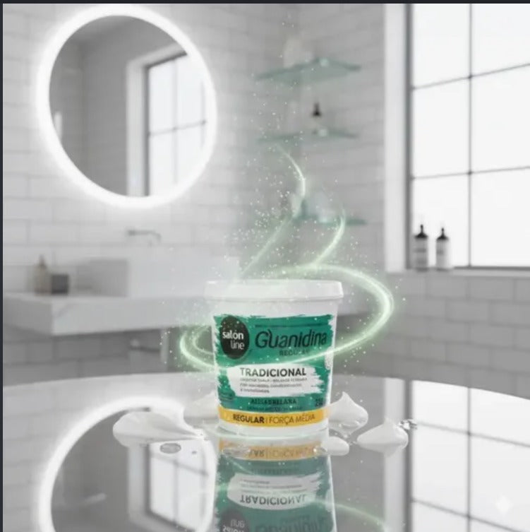 Salon Line Guanidina Tradicional Regular Relaxamento Capilar 218gr