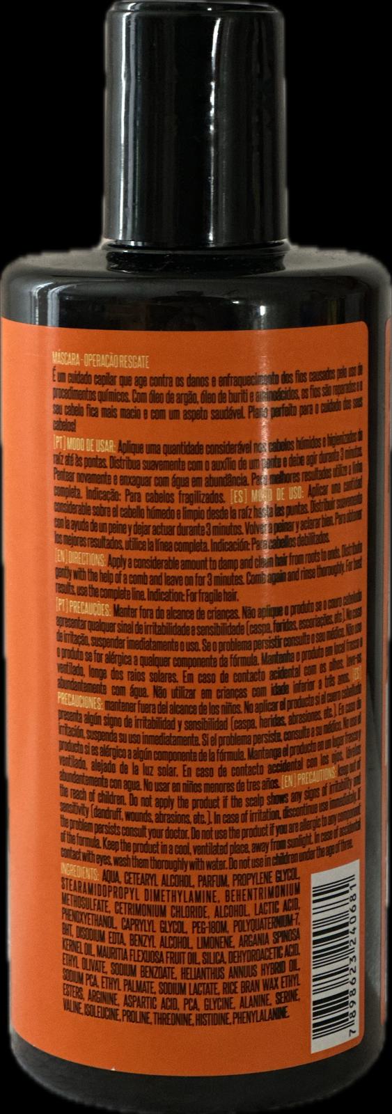 Widi Care Operação Resgate Hair Mask 300ml retro ingredienti