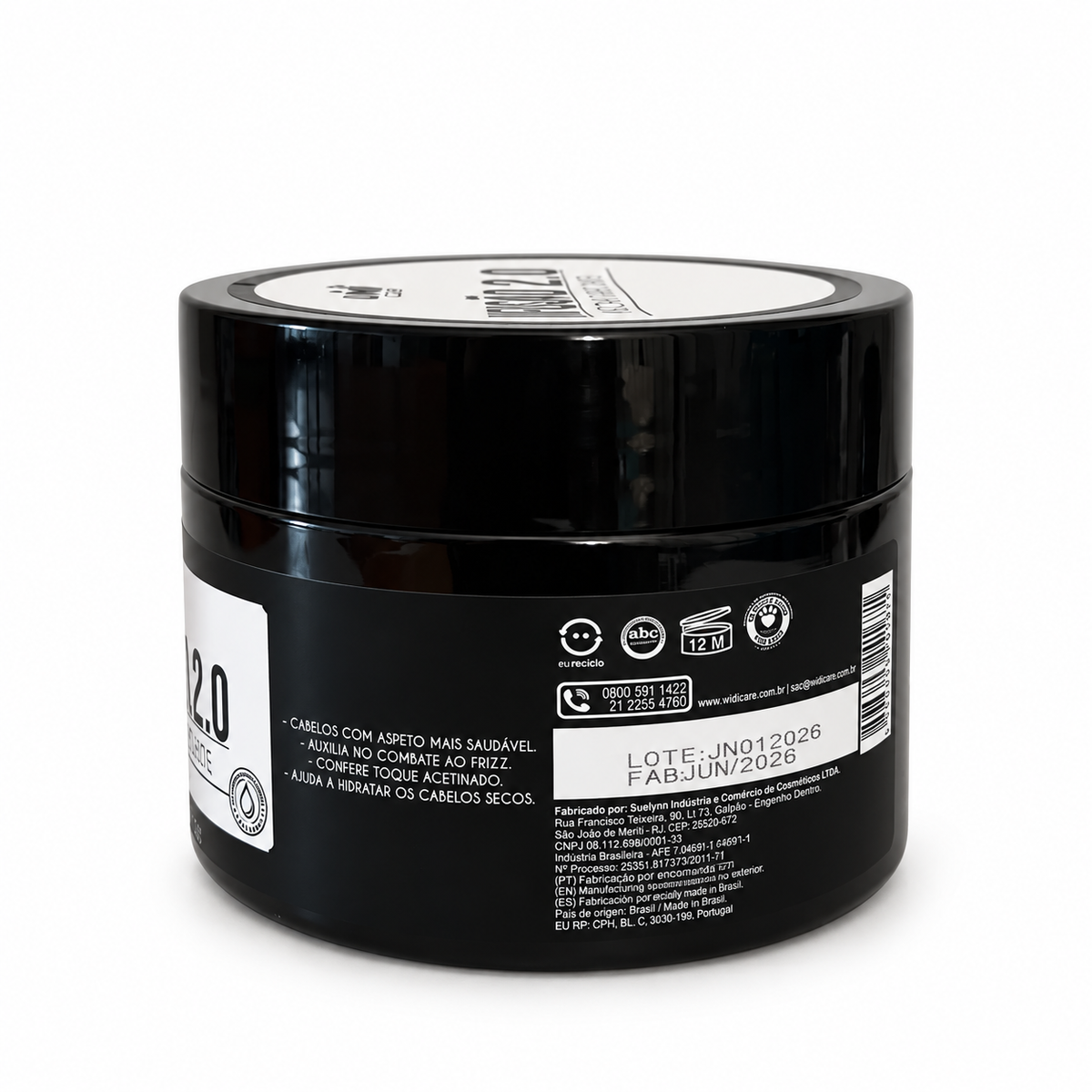Widi Care Infusão 2.0 Máscara Purificante 300 g, lato