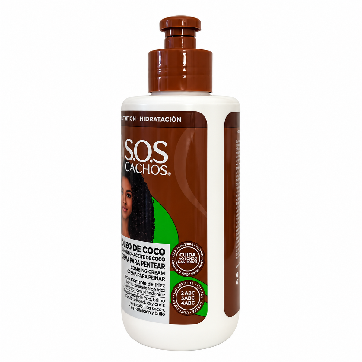 Salon Line SOS Cachos Creme para Pentear Óleo de Coco 300 ml, lato