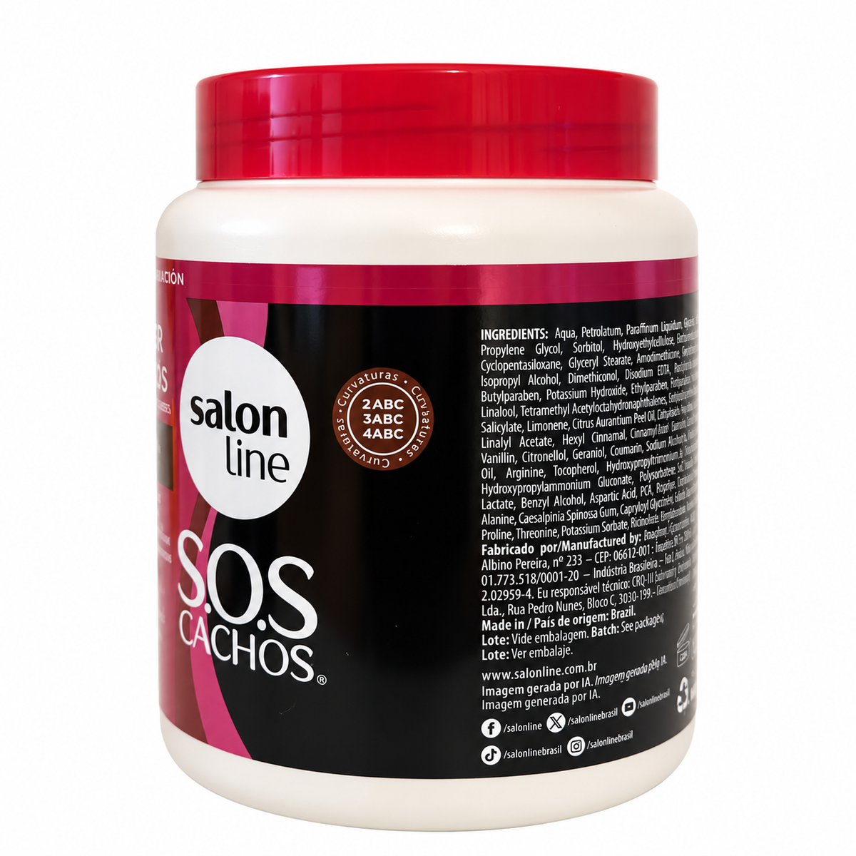 Salon Line SOS Cachos Ativador Arginina Reparação 1 kg, lato