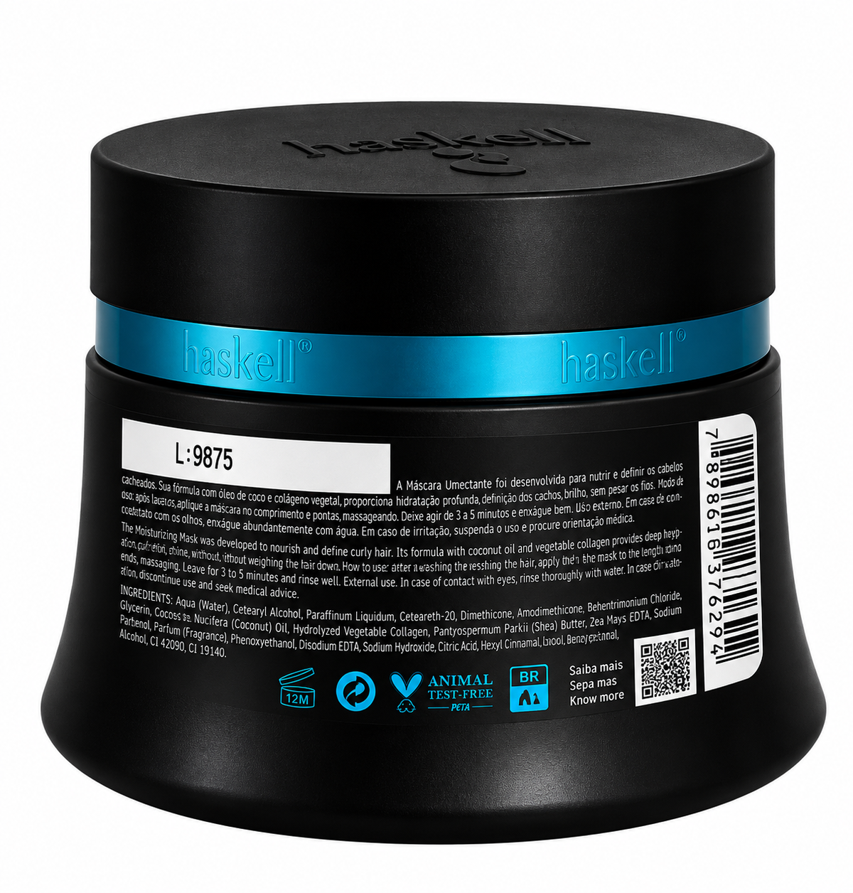 Haskell Cachos Sim! Máscara Umectante 300 g, etichetta