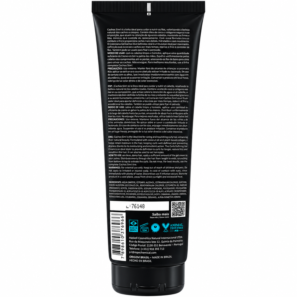 Haskell Cachos Sim Creme em Gel 240g, confezione retro