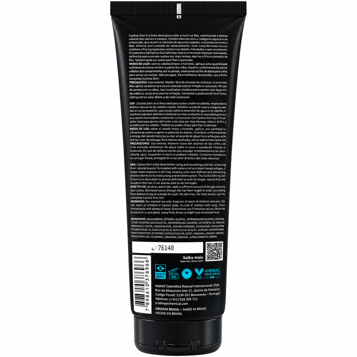 Haskell Cachos Sim Creme em Gel 240g, confezione retro