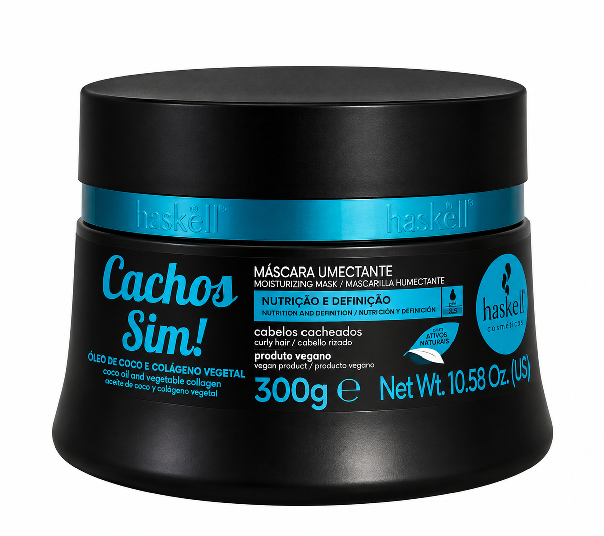 Haskell Cachos Sim! Máscara Umectante 300 g, fronte
