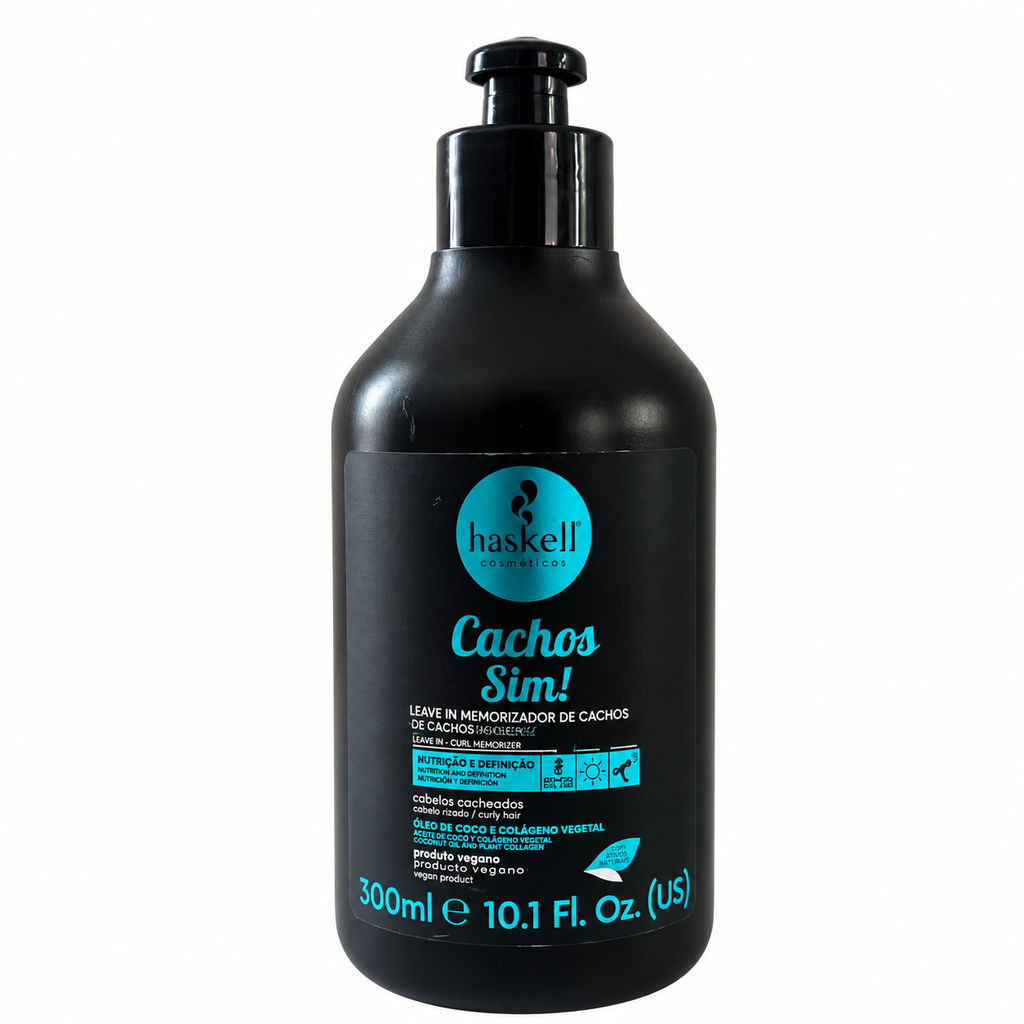 Haskell Cachos Sim! Leave-in Memorizador de Cachos 300 ml, fronte
