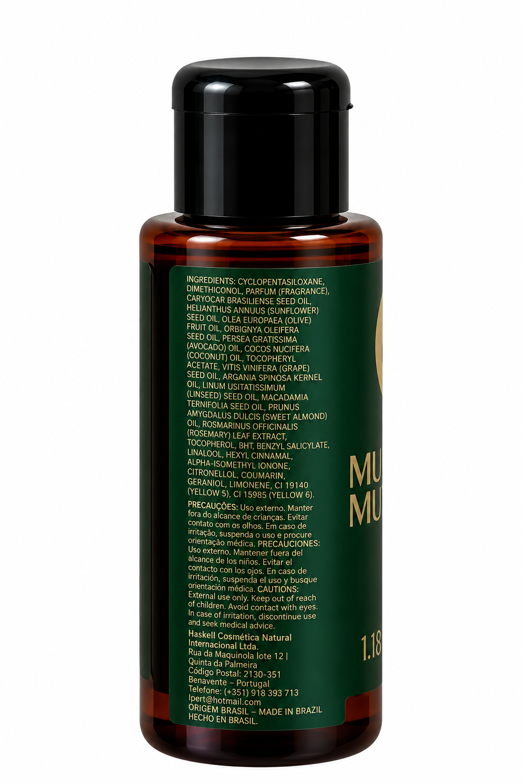 Haskell Murumuru Selva Nutritiva Óleo Nutritivo 35 ml, ingredienti
