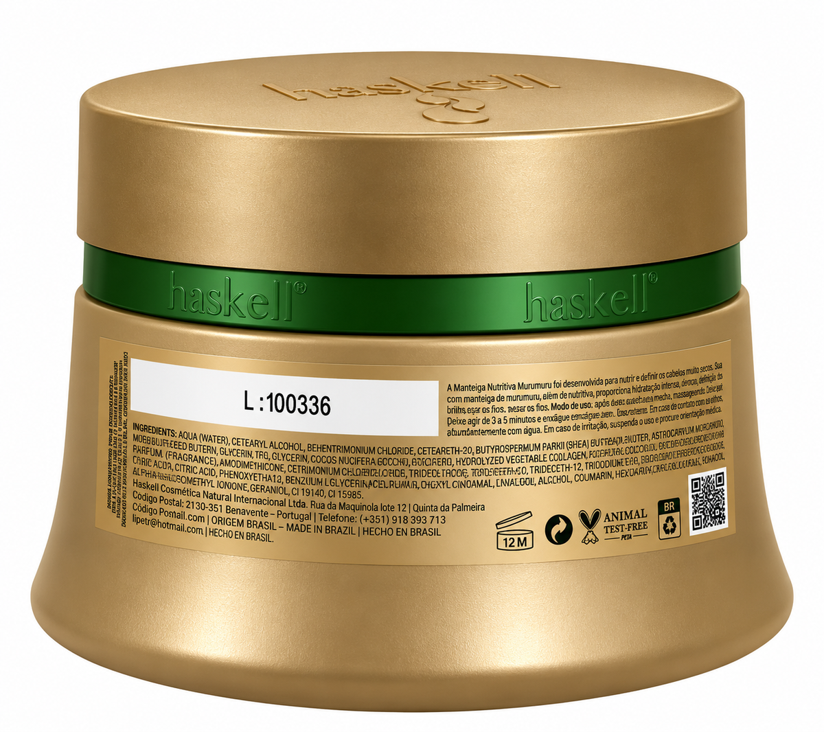 Haskell Murumuru Manteiga Nutritiva 300 g, retro