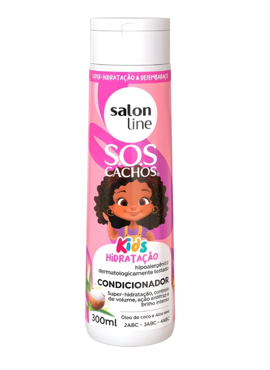 Condicionador Kids Hidratação SOS Cachos 300ml Salon Line