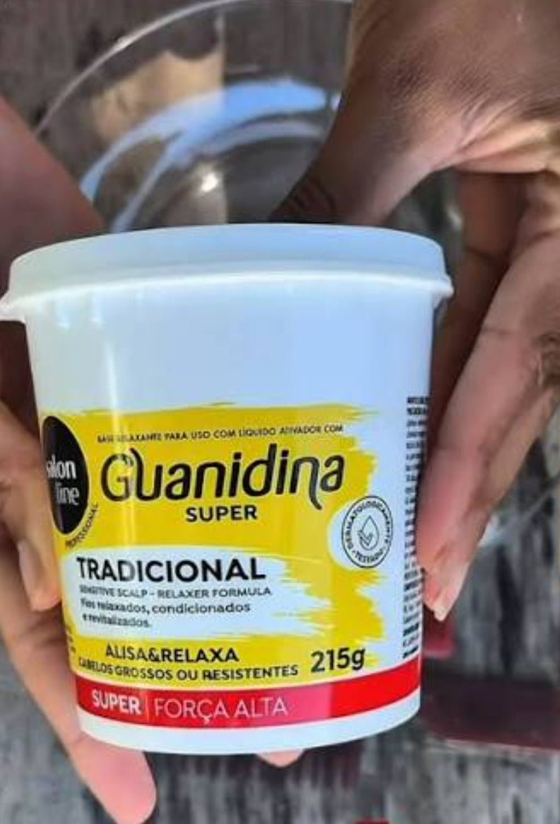 Salon Line Guanidina Tradicional Super Relaxamento Capilar 215gr