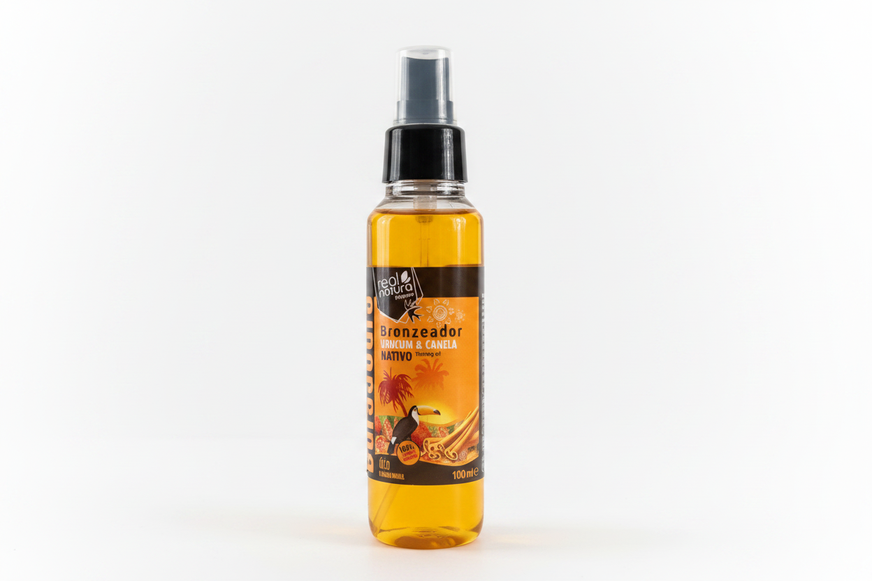 Real Natura Óleo Bronzeador Urucum + Canela 100ml