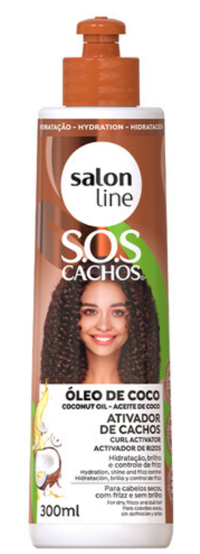 Salon Line S.O.S Cachos Ativador de Cachos Óleo de Coco 300ml