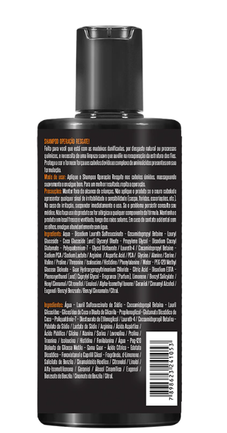 Widi Care Operação Resgate Shampoo Reconstrutor 300ml retro con ingredienti