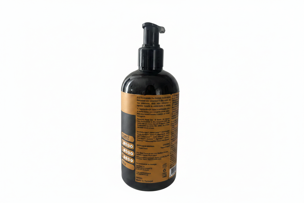 Real Natura Condicionador Sem Sal Pro-Reparação Bomba Café 300ml - retro sfondo bianco