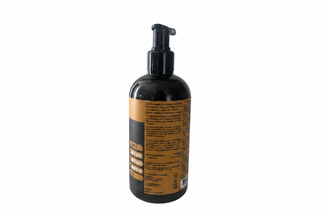 Real Natura Condicionador Sem Sal Pro-Reparação Bomba Café 300ml - retro sfondo bianco